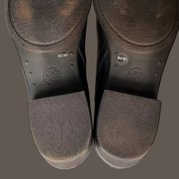 Lucky Brand Bollo Booties Ankle Boots 8M 38.5 Black Slip-on Pull-on - Picture 10 of 15